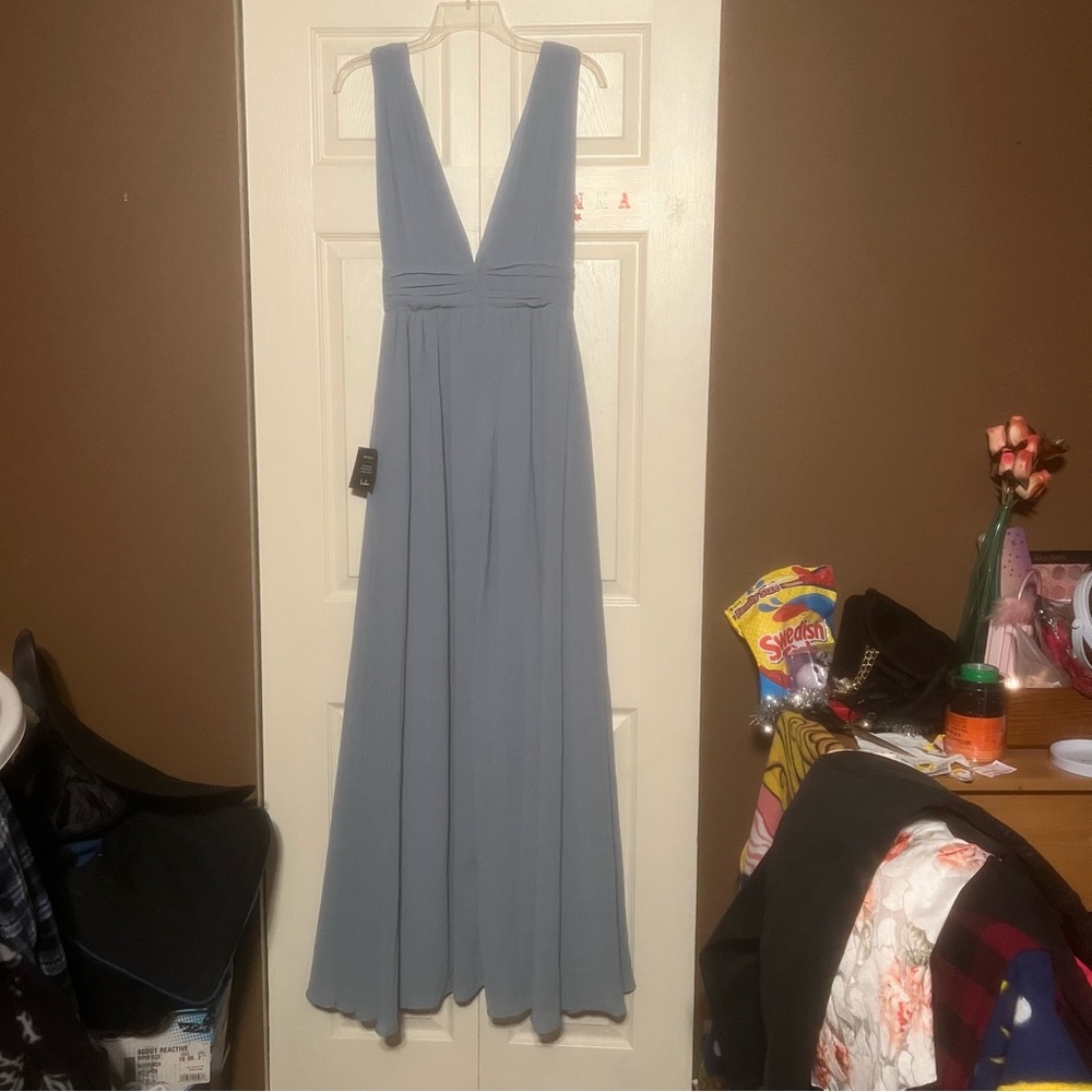 Lulu’s Heavenly Hues Light Blue Maxi Dress XS NEW - Picture 7 of 11